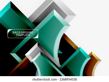 Modern geometrical abstract background. Vector minimal design