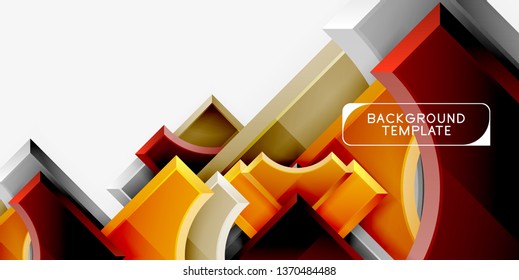 Modern geometrical abstract background. Vector minimal design