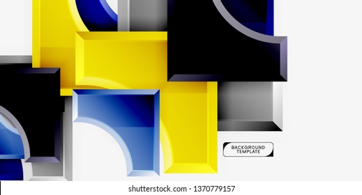 Modern geometrical abstract background. Vector minimal design