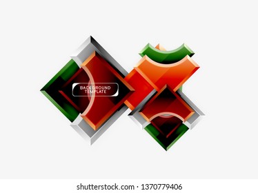 Modern geometrical abstract background. Vector minimal design