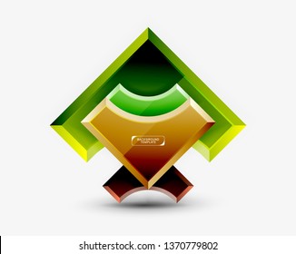 Modern geometrical abstract background. Vector minimal design
