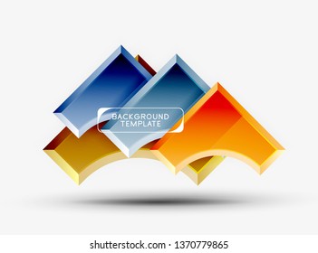 Modern geometrical abstract background. Vector minimal design