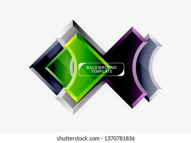 Modern geometrical abstract background. Vector minimal design