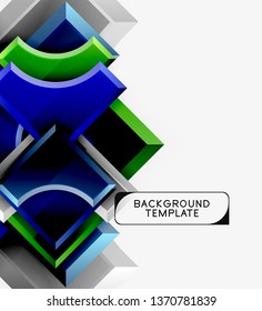 Fondo abstracto geométrico moderno. Diseño mínimo de vectores