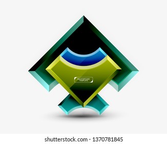 Modern geometrical abstract background. Vector minimal design