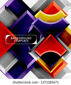 Modern geometrical abstract background. Vector minimal design
