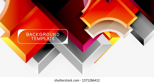 Modern geometrical abstract background. Vector minimal design