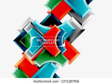 Modern geometrical abstract background. Vector minimal design
