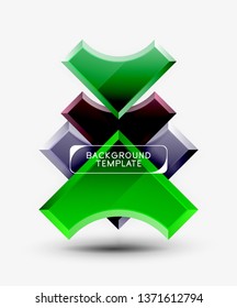 Modern geometrical abstract background. Vector minimal design