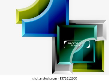 Modern geometrical abstract background. Vector minimal design
