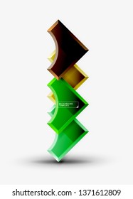 Modern geometrical abstract background. Vector minimal design