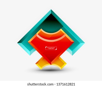 Modern geometrical abstract background. Vector minimal design