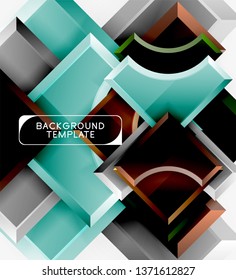 Moderner, geometrischer abstrakter Hintergrund. minimales Vektordesign