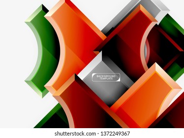 Modern geometrical abstract background. Vector minimal design