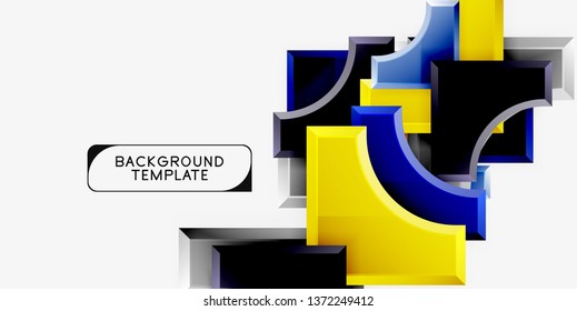 Modern geometrical abstract background. Vector minimal design