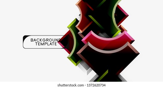 Modern geometrical abstract background. Vector minimal design