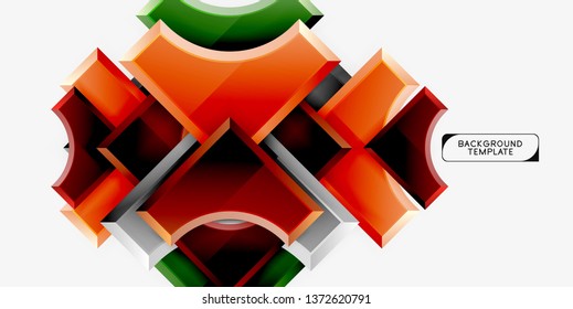 Modern geometrical abstract background. Vector minimal design