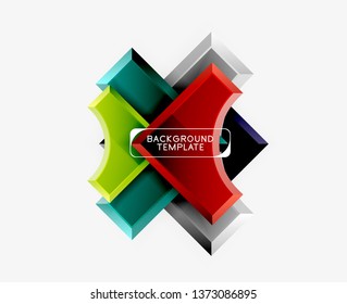 Modern geometrical abstract background. Vector minimal design