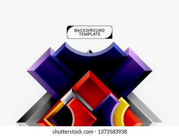 Modern geometrical abstract background. Vector minimal design