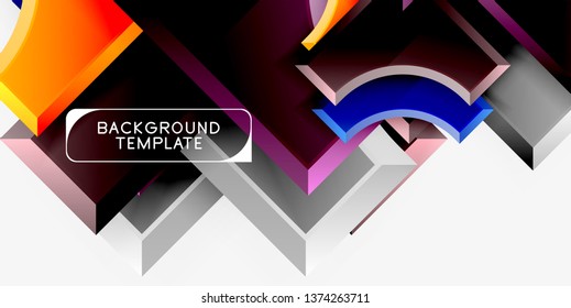 Modern geometrical abstract background. Vector minimal design