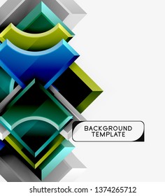 Modern geometrical abstract background. Vector minimal design