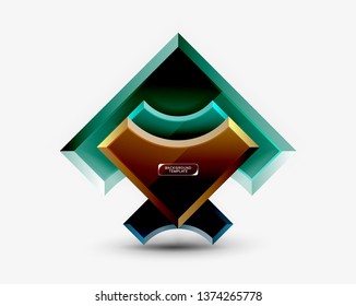 Modern geometrical abstract background. Vector minimal design