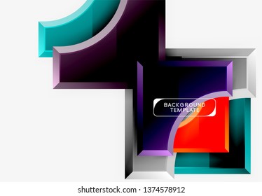 Modern geometrical abstract background. Vector minimal design