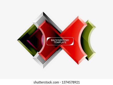 Modern geometrical abstract background. Vector minimal design