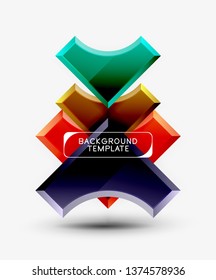 Modern geometrical abstract background. Vector minimal design