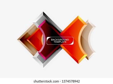 Modern geometrical abstract background. Vector minimal design
