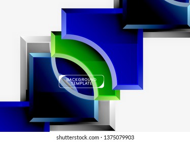 Modern geometrical abstract background. Vector minimal design