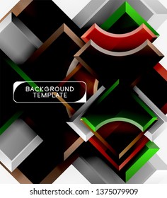 Modern geometrical abstract background. Vector minimal design