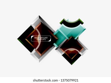 Modern geometrical abstract background. Vector minimal design
