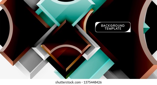 Modern geometrical abstract background. Vector minimal design