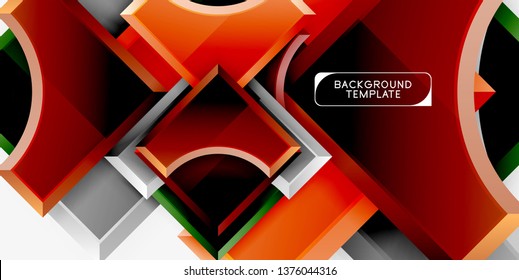 Fondo abstracto geométrico moderno. Diseño mínimo de vectores