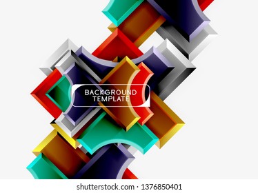 Fondo abstracto geométrico moderno. Diseño mínimo de vectores