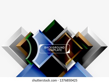 Modern geometrical abstract background. Vector minimal design