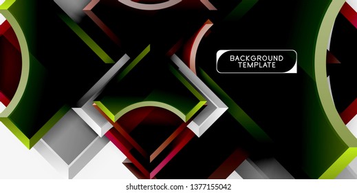 Fondo abstracto geométrico moderno. Diseño mínimo de vectores
