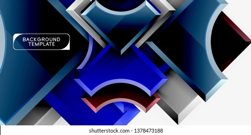Modern geometrical abstract background. Vector minimal design