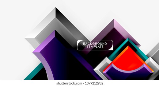 Modern geometrical abstract background. Vector minimal design