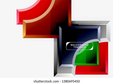 Fondo abstracto geométrico moderno. Diseño mínimo de vectores