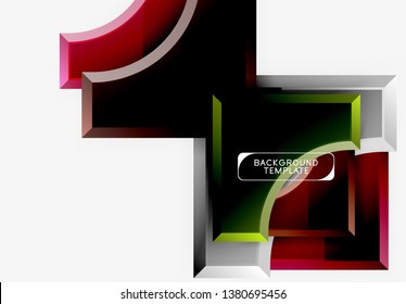 Modern geometrical abstract background. Vector minimal design