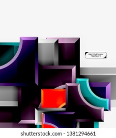 Fondo abstracto geométrico moderno. Diseño mínimo de vectores