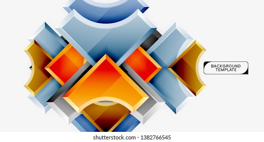 Modern geometrical abstract background. Vector minimal design