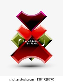Modern geometrical abstract background. Vector minimal design