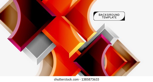 Modern geometrical abstract background. Vector minimal design