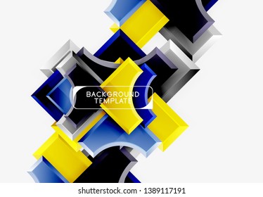 Modern geometrical abstract background. Vector minimal design