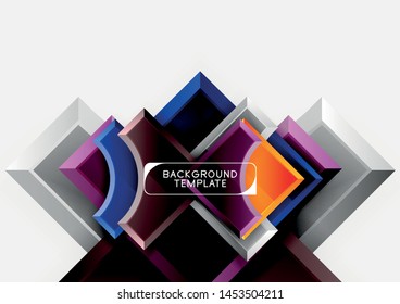 Modern geometrical abstract background. Vector minimal design