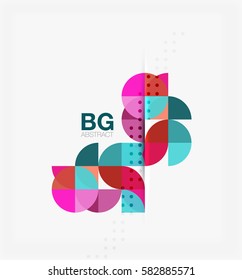Modern geometrical abstract background. Vector template background for workflow layout, diagram, number options or web design