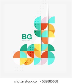 Modern geometrical abstract background. Vector template background for workflow layout, diagram, number options or web design